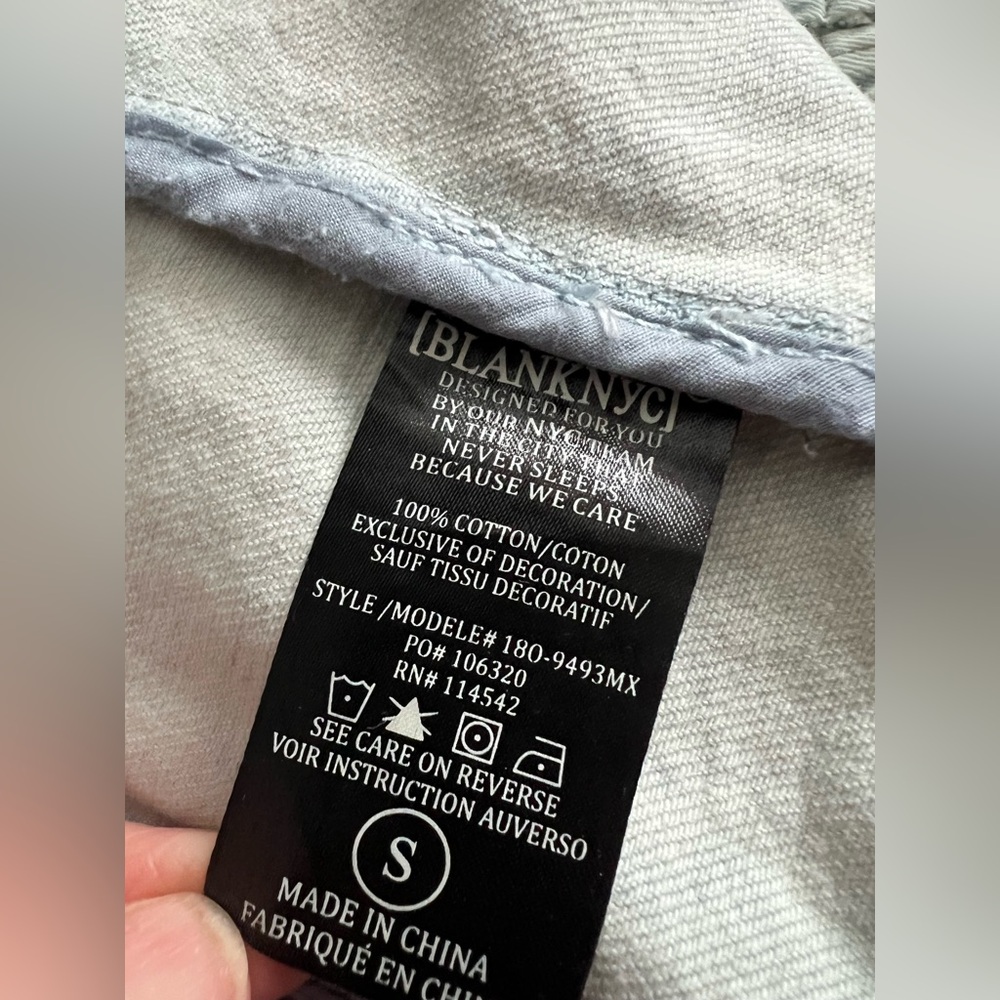 BLANK NYC S Embroidered Floral Flower Denim Jacket mothers Day - Picture 10 of 10